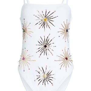 OCEANUS
Dolly Embroidered One-Piece Swimsuit BRAND NEW